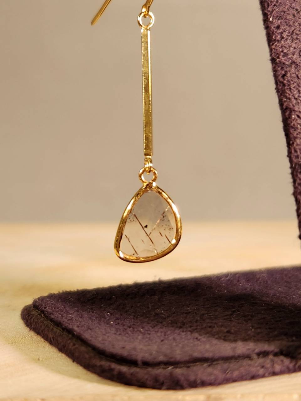 スライスダイヤのピアス