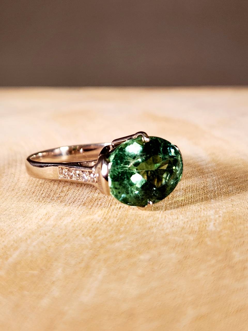 ミントトルマリン（アラサイトルマリン）のリング