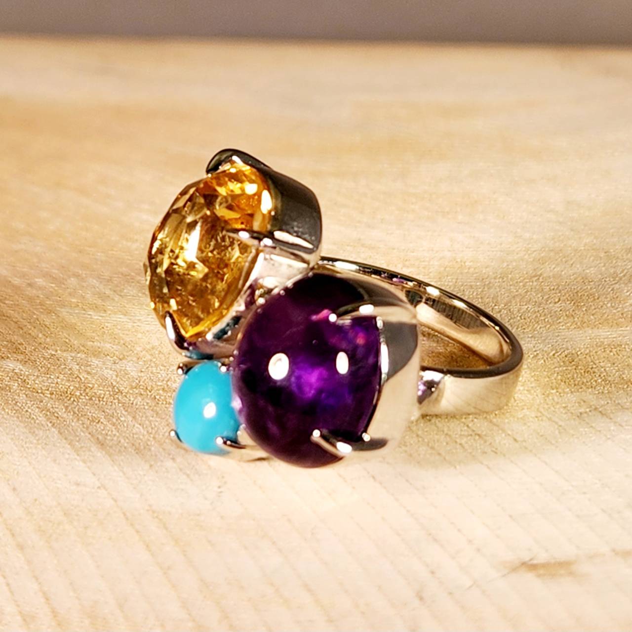 マルチリングのカジュアルなシルバーリングリフォーム