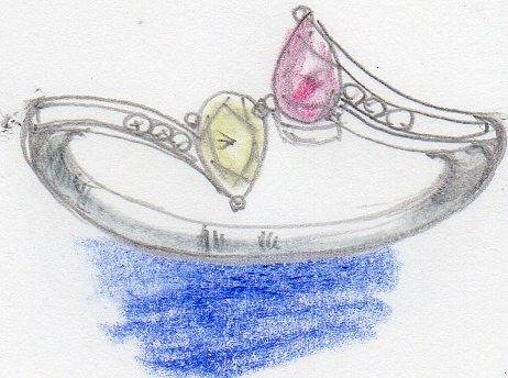 マルチリングからペンダントと指輪を作りました