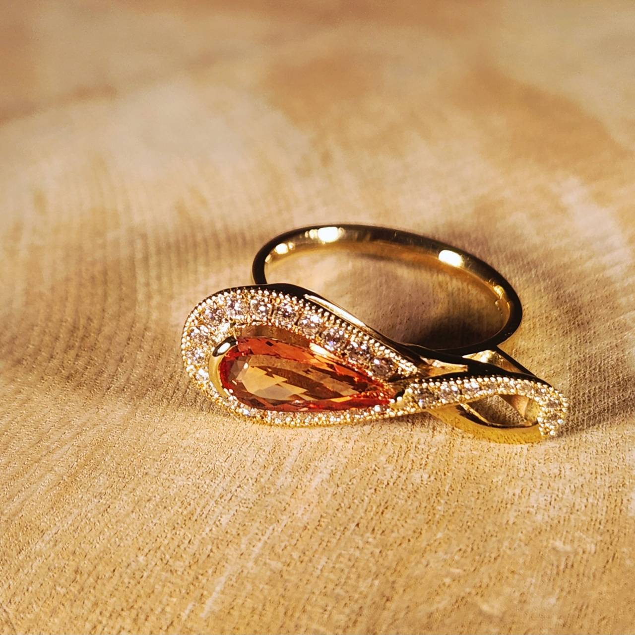 新作　インペリアルトパーズリング