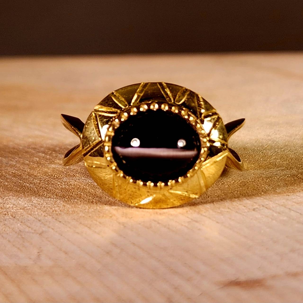 珍しい！シリマナイトキャッツアイのリング