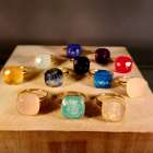 カラフルなドロップリング再入荷